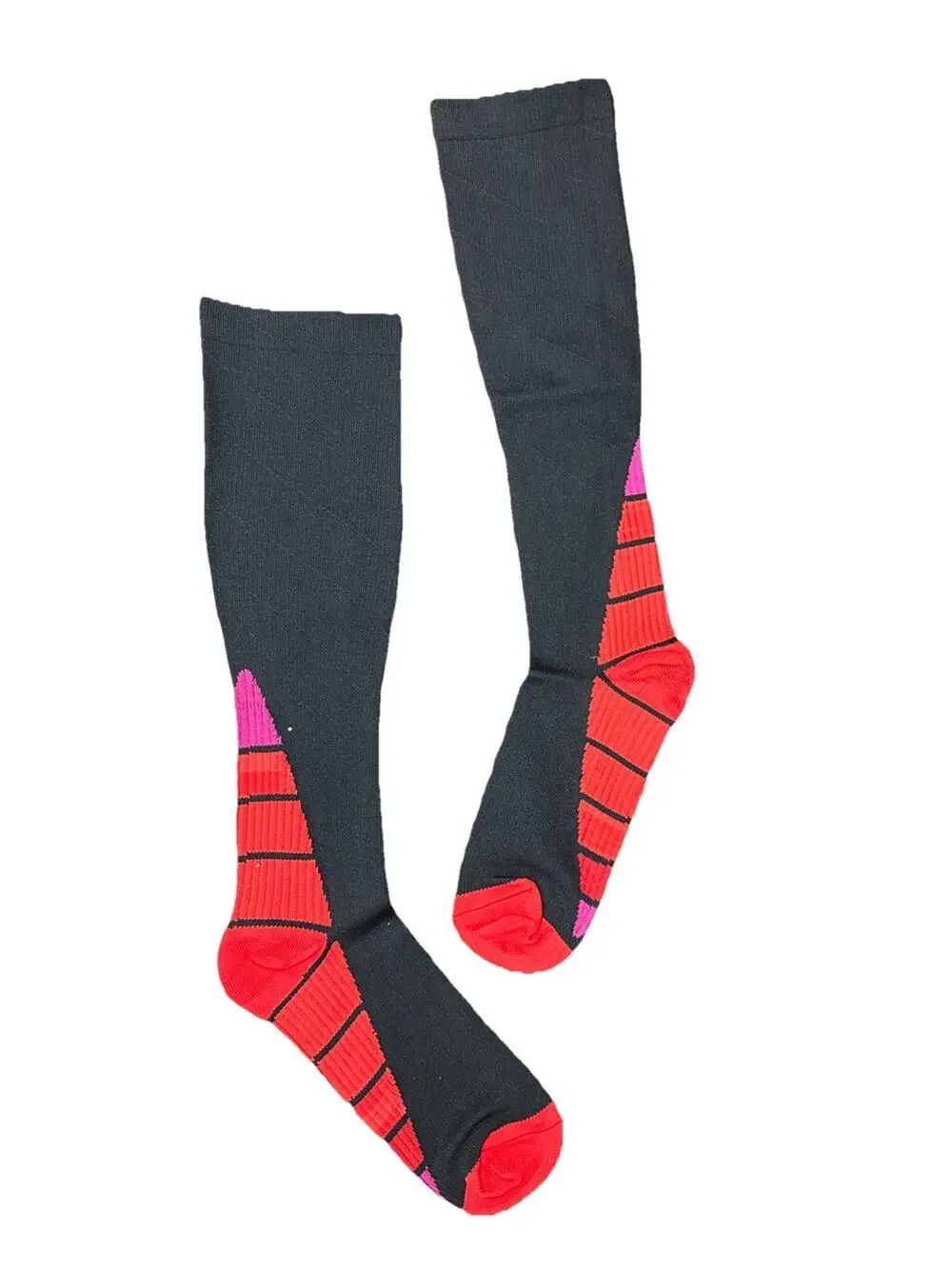 Sports Compression Socks Compression Stockings Athletic Socks (S/M,Red)